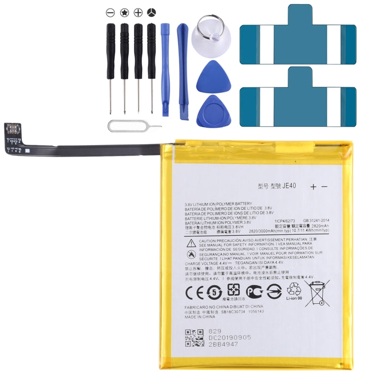 Per Motorola Moto G7 Play / One (P30 Play) / Moto G7 XT1952 Batteria sostitutiva agli ioni di litio da 3000 mAh JE40, For Motorola Moto G7 Play Per Motorola Moto G7 Play / One (P30 Play) / Moto G7 XT1952 Batteria sostitutiva agli ioni di litio da 3000 mAh JE40, For Motorola Moto G7 Play